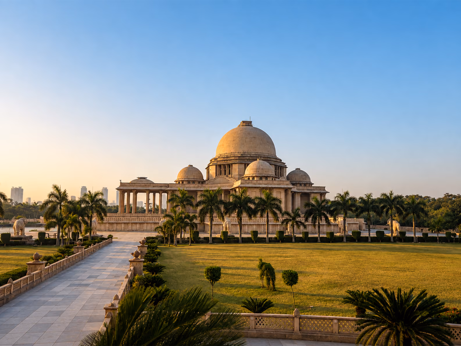 Rashtriya Dalit Prerna Sthal memorial complex in Noida with central dome
