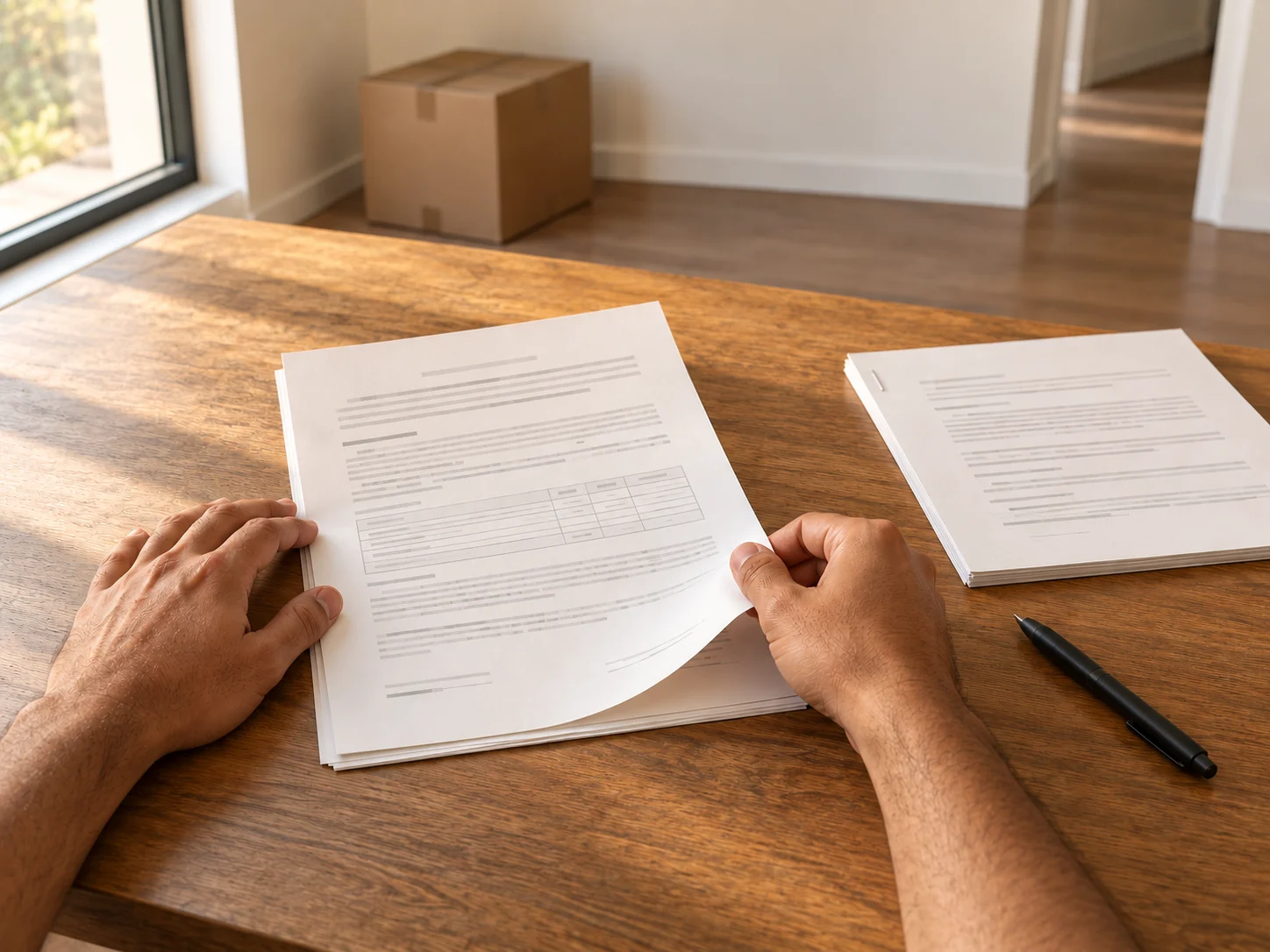 Moving estimate and quotation paperwork under review